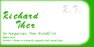 richard ther business card